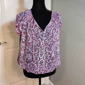 😀 Liz Claiborne Multicolor Paisley Blousen Style Top